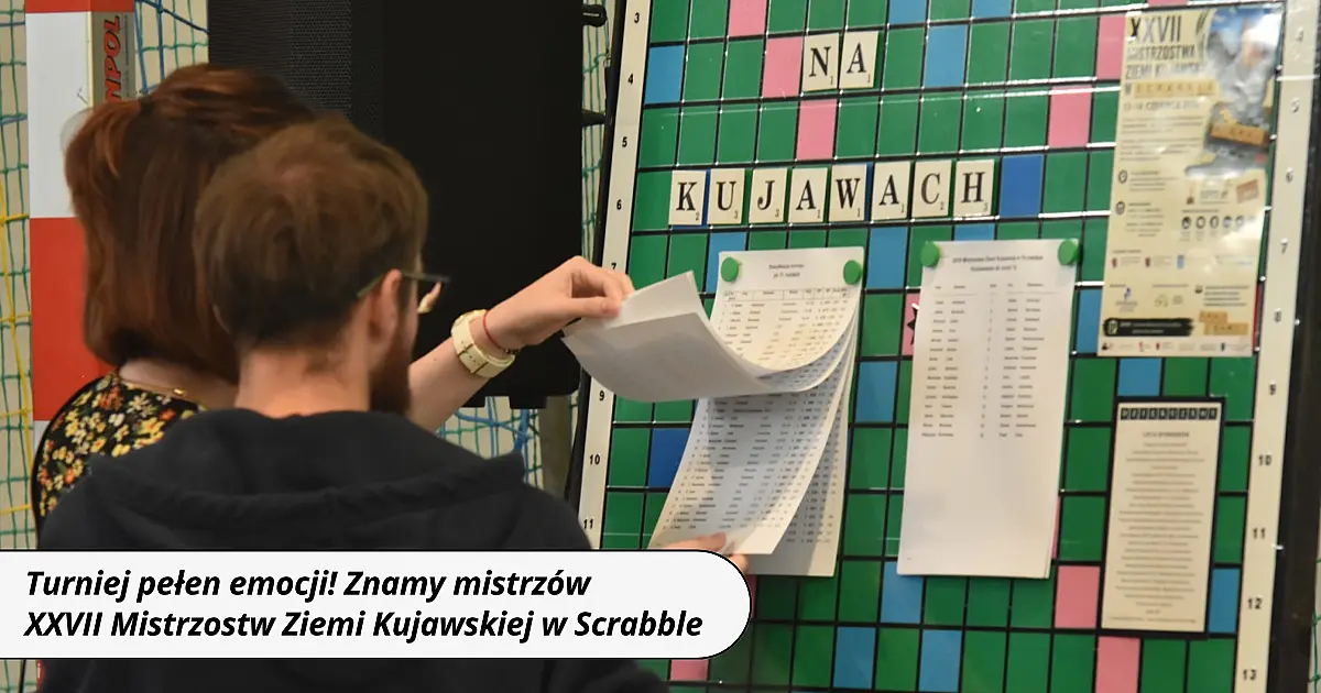 Turniej pełen emocji! Znamy mistrzów XXVII Mistrzostw Ziemi Kujawskiej w Scrabble