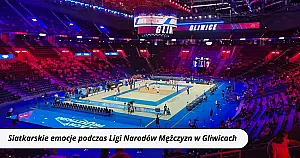 Siatkarskie emocje w Gliwicach! Młodzież kibicowała biało-czerwonym w Lidze Narodów