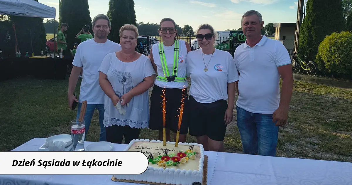 Dzień Sąsiada w Łąkocinie pełen uśmiechu i wspólnej zabawy