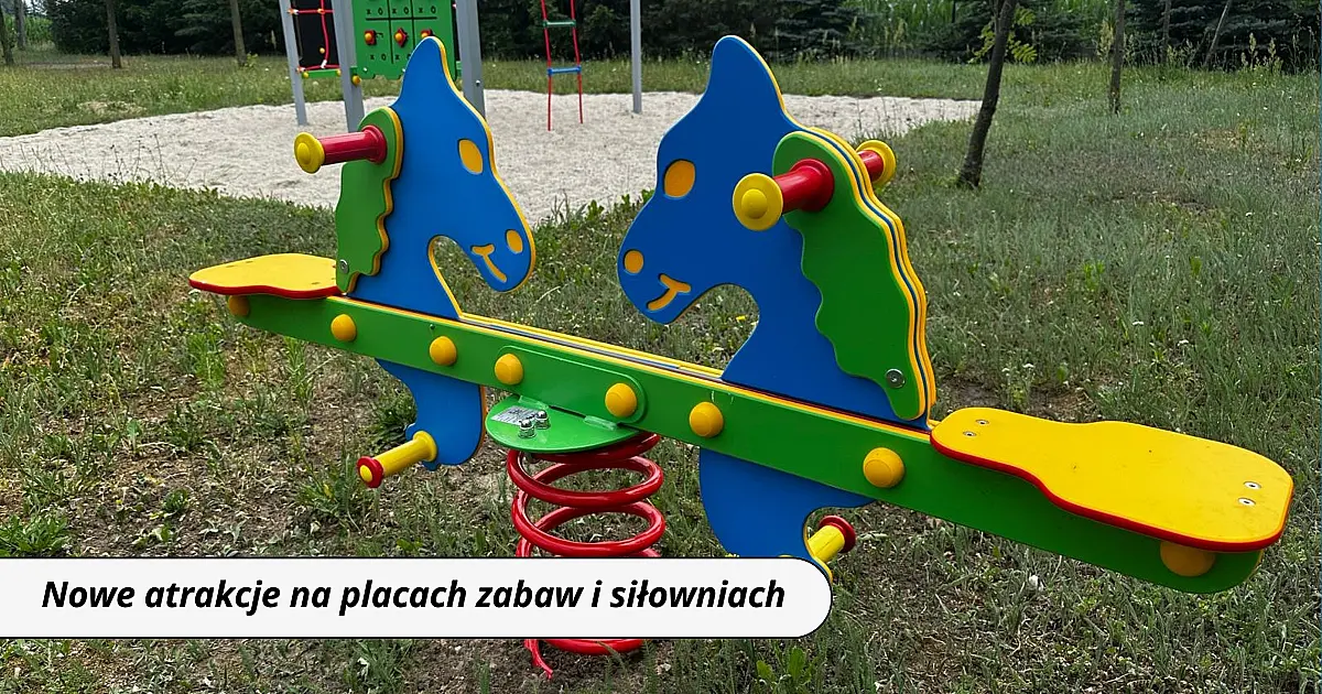 Nowe atrakcje na placach zabaw i siłowniach w naszych sołectwach