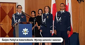 Święto Policji w Inowrocławiu. Podziękowania za służbę, awanse i wyrazy uznania