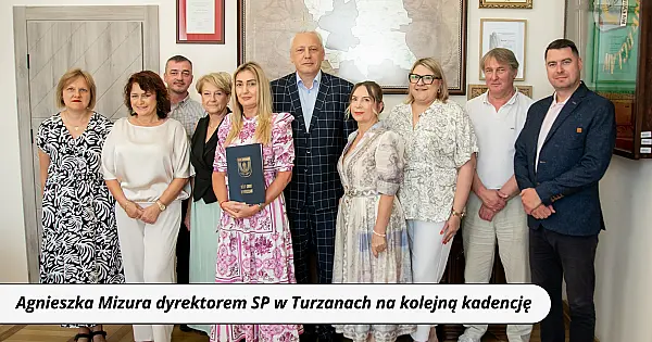Agnieszka Mizura dyrektorem SP w Turzanach na kolejną kadencję