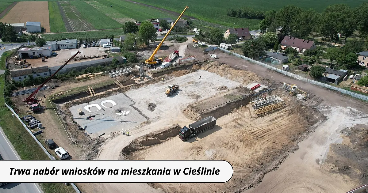 Trwa nabór wniosków na mieszkania w Cieślinie