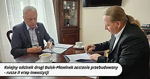 Kolejny odcinek drogi Dulsk-Pławinek zostanie przebudowany