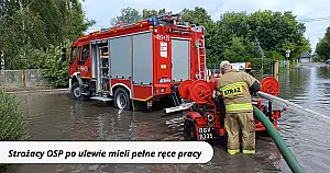 Strażacy OSP po ulewie mieli pełne ręce pracy