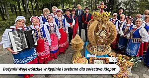 Dożynki Wojewódzkie w Rypinie i srebrno dla sołectwa Kłopot