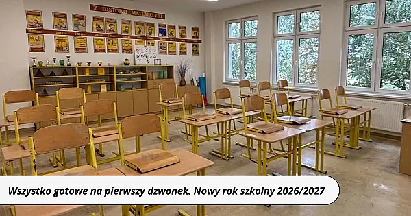 Wszystko gotowe na pierwszy dzwonek. Jutro nowy rok szkolny 2026/2027