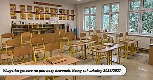 Wszystko gotowe na pierwszy dzwonek. Jutro nowy rok szkolny 2026/2027
