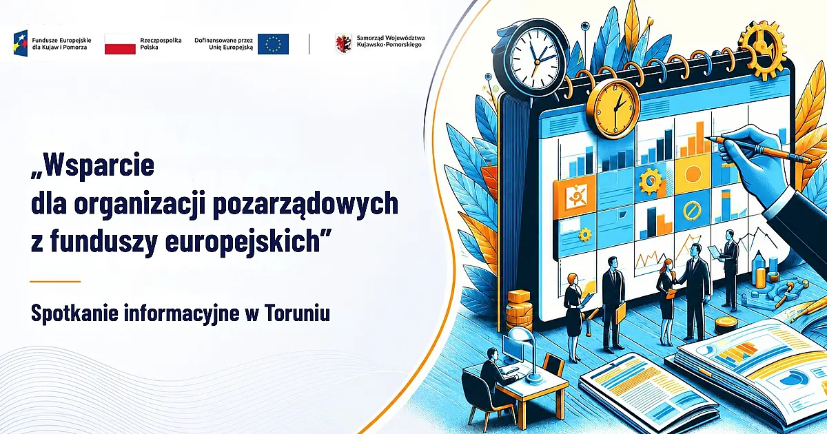Fundusze dla organizacji pozarządowych. Bezpłatne spotkanie informacyjne w Toruniu