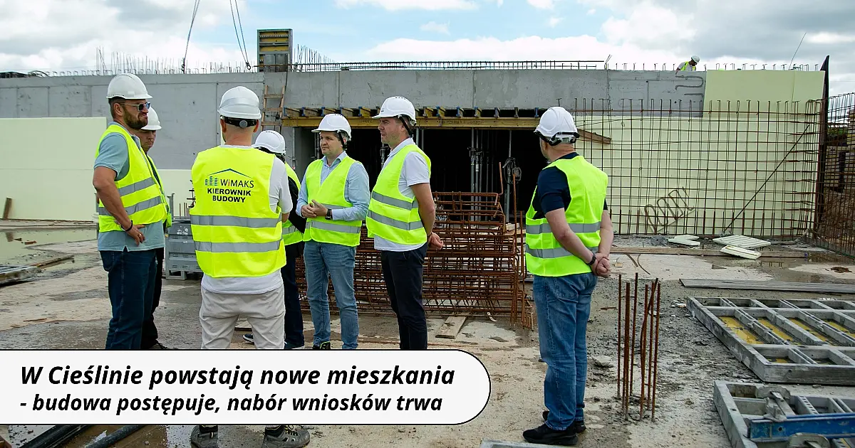 W Cieślinie powstają nowe mieszkania. Budowa postępuje, nabór wniosków trwa