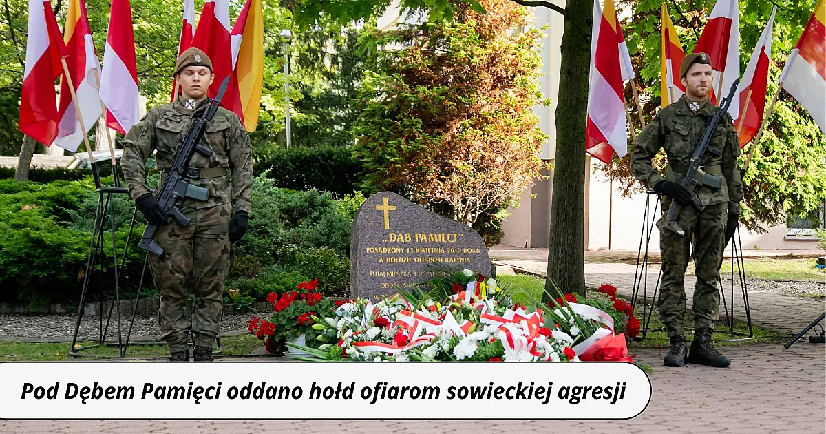 Pod Dębem Pamięci oddaliśmy hołd ofiarom sowieckiej agresji