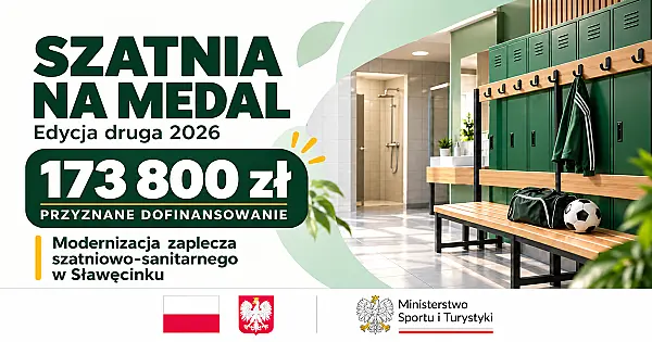 Dofinansowanie na modernizację zaplecza sportowego w Sławęcinku