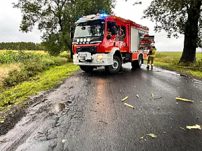 2026-08-23 Strażacy OSP po ulewie mieli pełne ręce pracy