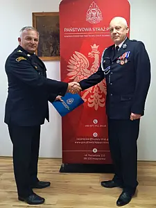 2026-08-26 Komendant Powiatowy PSP pogratulował nowym władzom gminnych struktur ZOSP RP